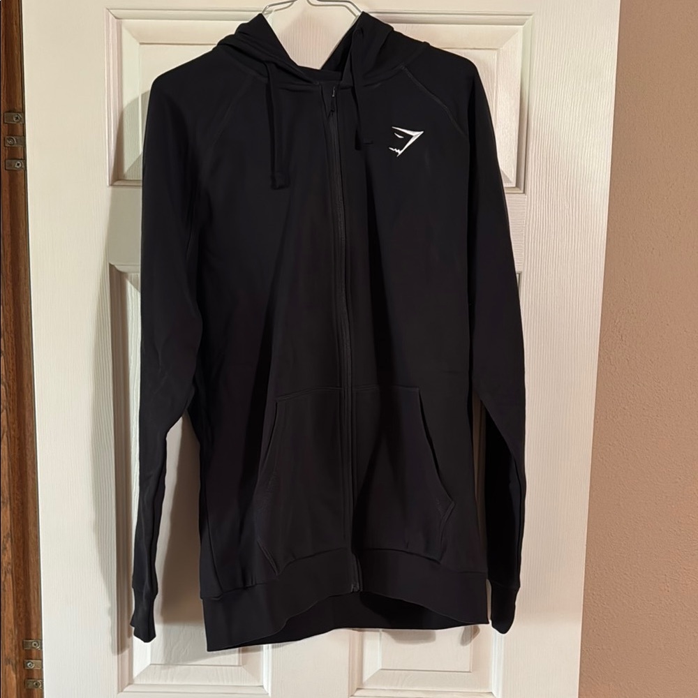 Gymshark Black Zip-Up Hoodie